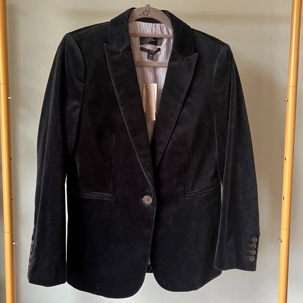 J.Crew Parke Velvet Blazer / 6P / NWT